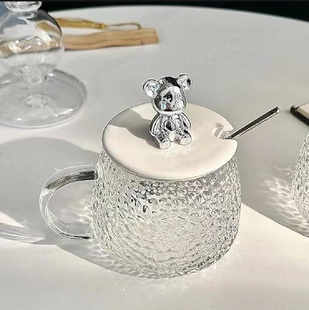 Cute Mug With Lid Spoon
