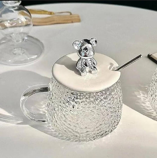 Cute Mug With Lid Spoon