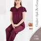 Maroon Silk-Night