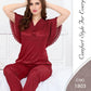 Maroon silky-Night