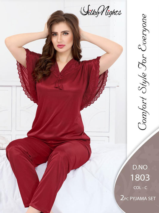 Maroon silky-Night
