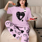 Night Suit with Printed Trouser