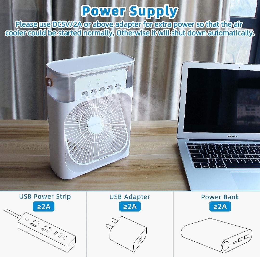 Portable Electric Water Mist Fan
