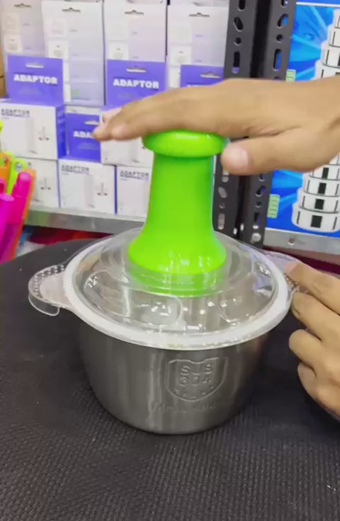 steel bowl push chopper