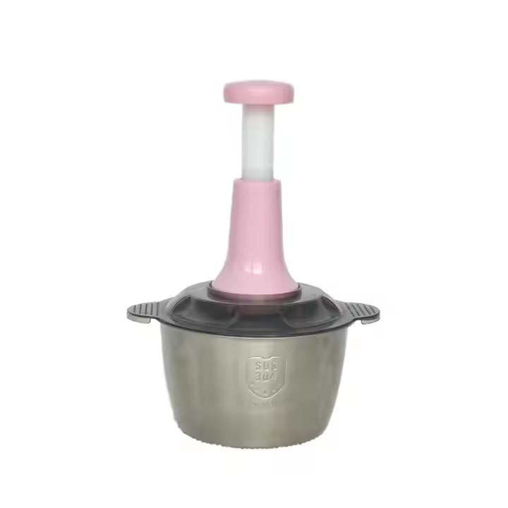 steel bowl push chopper