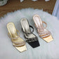 Rhinestone Toe Heel