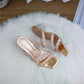 Rhinestone Toe Heel
