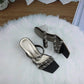 Rhinestone Toe Heel