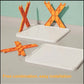 X Shape Plastic Shoe Rack
