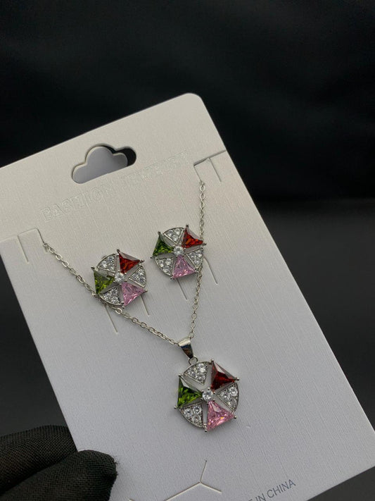 Zircon Locket Set